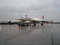 Concorde waiting to cross the road; Copyright Peter Sheil 2003