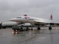 Concorde waiting to cross the road; Copyright Peter Sheil 2003