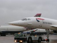 Concorde waiting to cross the road; Copyright Peter Sheil 2003