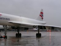 Concorde waiting to cross the road; Copyright Peter Sheil 2003