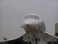 Concorde waiting to cross the road; Copyright Peter Sheil 2003