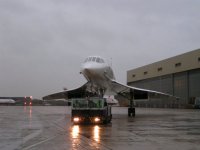 Concorde waiting to cross the road; Copyright Peter Sheil 2003