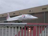 Concorde waiting to cross the road; Copyright Peter Sheil 2003