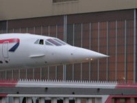 Concorde waiting to cross the road; Copyright Peter Sheil 2003