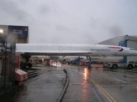 Concorde crosses the road; Copyright Peter Sheil 2003