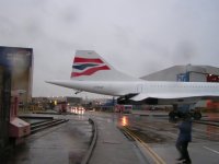 Concorde crosses the road; Copyright Peter Sheil 2003