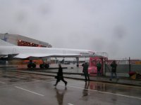 Concorde crosses the road; Copyright Peter Sheil 2003