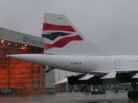 Concorde crosses the road; Copyright Peter Sheil 2003