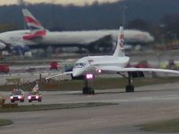 Concorde on Heathrow airfield; Copyright Peter Sheil 2003