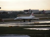 Concorde on Heathrow airfield; Copyright Peter Sheil 2003