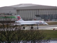 Concorde on Heathrow airfield; Copyright Peter Sheil 2003