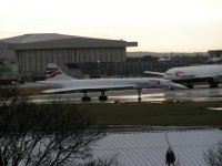 Concorde on Heathrow airfield; Copyright Peter Sheil 2003