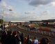 Crowd waiting for 3 Concordes; Copyright Peter Sheil 2003